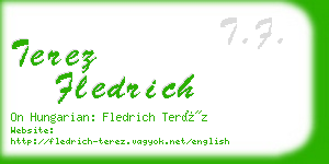 terez fledrich business card